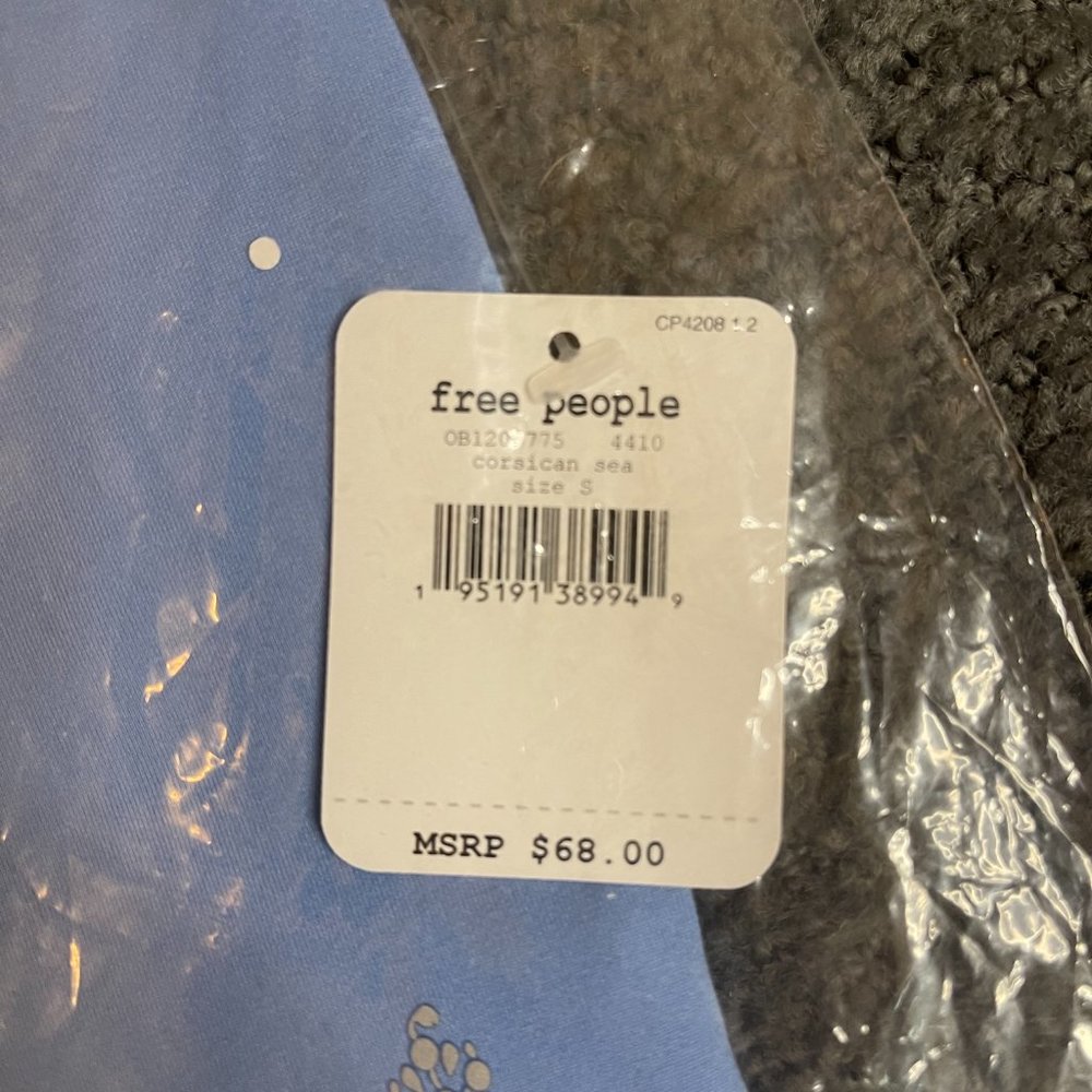 NWT Free People Very Prairie Layer in Corsican Blue - Picture 6 of 12